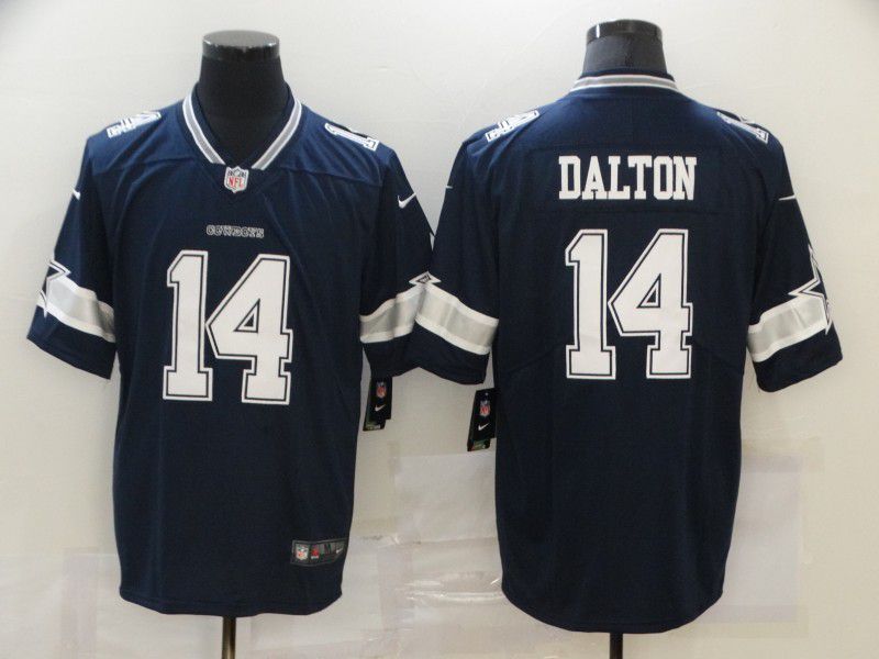 Men Dallas cowboys #14 Dalton Blue Nike Vapor Untouchable Limited 2020 NFL Nike Jerseys